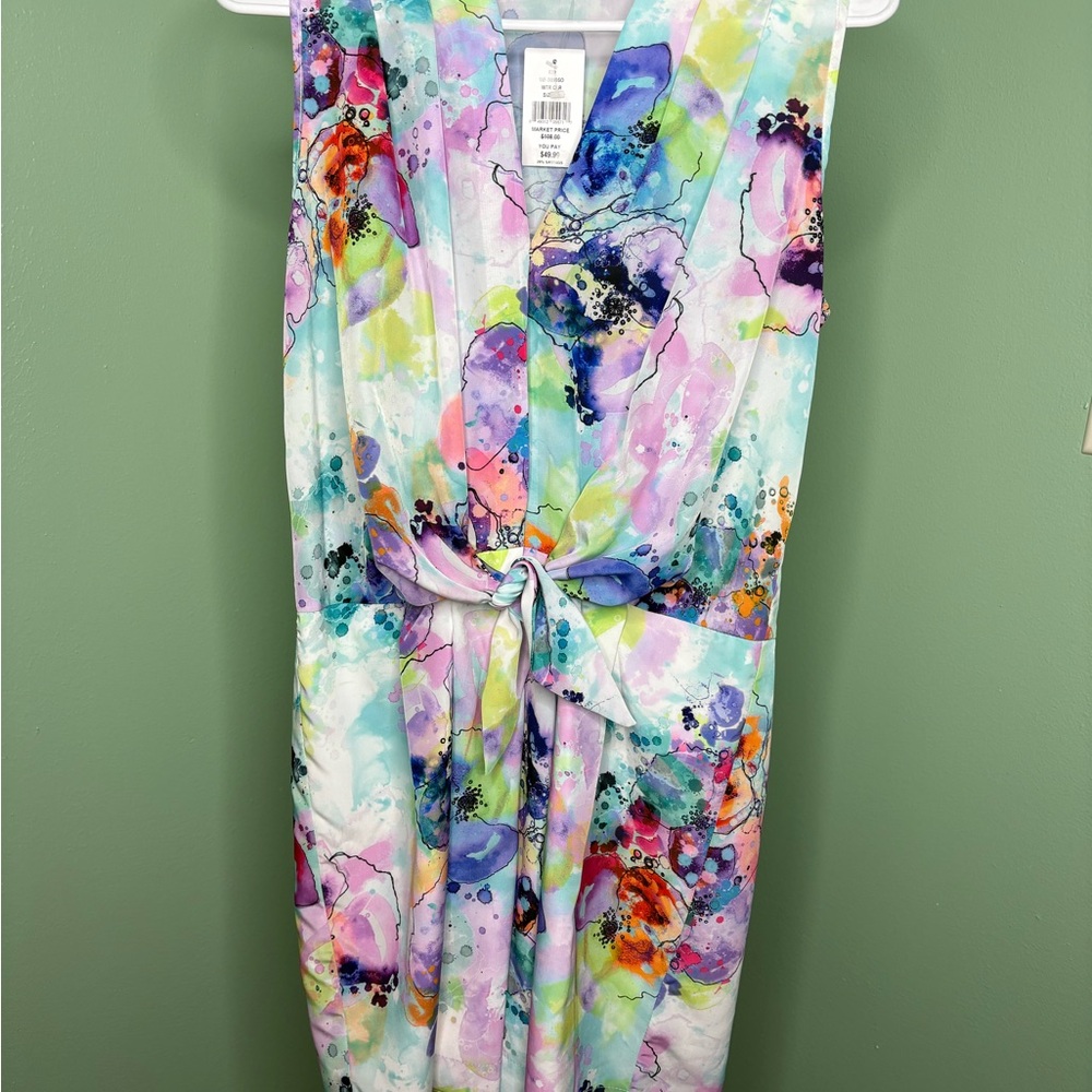 NWT Amanda U. Floral Multicolor Jumpsuit Small - Picture 2 of 11